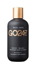 GO247 Body Wash - Luxurious Daily Cleanser for Men - Nourishes &amp Softens Skin with Aloe Vera Honey &amp Vitamin B5 - Rich Lather &amp Fresh Masculine Scent 8 Fl Oz