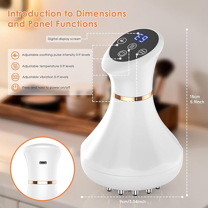 Body Sculpting Machine Lymphatic Drainage Massager &amp Anti Cellulite Massage Tool Helps Reduce Stretch Marks &amp Cellulite Targeted Relief for Sciatica Nerve Hip Joint &amp Muscle and Lowe