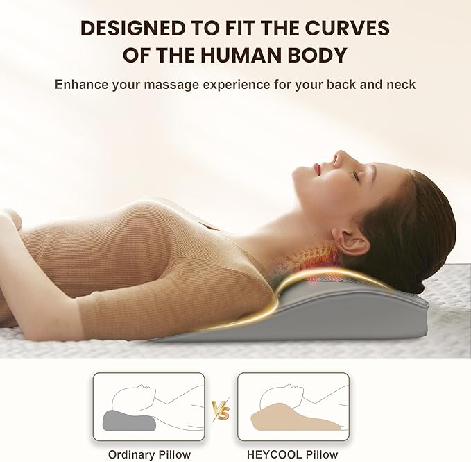 Shiatsu Back and Neck Massager with Heat FSA Eligible HSA Deep Tissue Back Massager for Pain Relief Massage Pillow with Vibration for Neck Shoulder