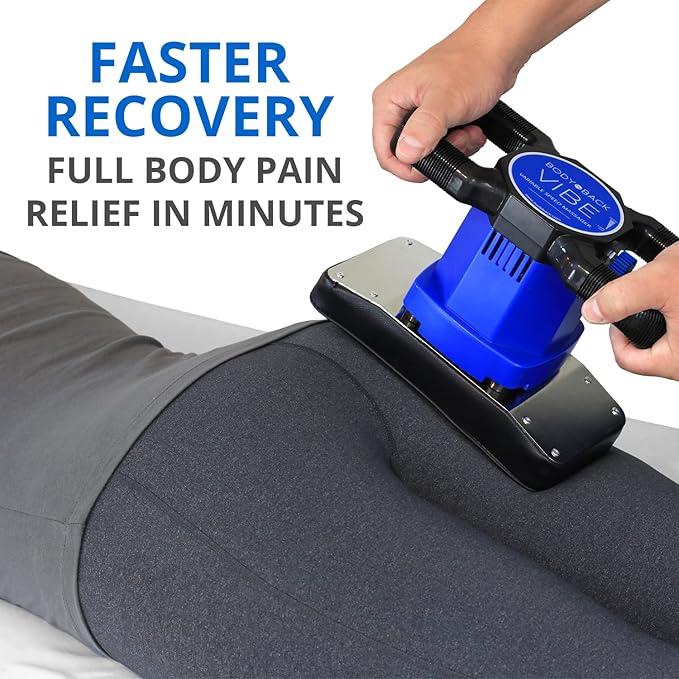 Body Back Vibe 2.0 FSA Eligible - Handheld Orbital Massager for Back Pain Relief - Variable Speed Chiropractic Tool for Muscle Recovery and Relaxation - Professional Quality Massager for Home Use