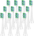 Replacement Toothbrush Heads Compatible for Philips Sonicare Control HX9023/65 HX9044 HX9054 Electric Brush Head(12 Pcs)