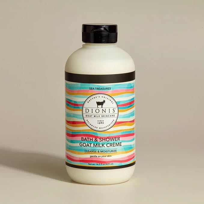 Dionis Goat Milk Bath Soap &amp Liquid Shower Crème Sea Treasures 14.5oz (Pack of 1)