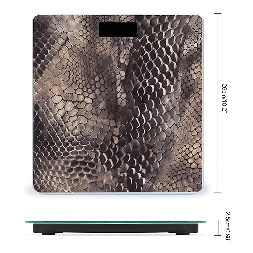 Classic Snake Skin Smart Scale for Body Weight Accurate Bathroom Scale with LED Display Digital Weight Scales Weighing Machine High Precision Scales for Bath Home