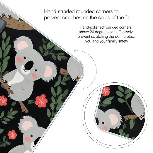 Men's Fashion Automatic Switch Digital Bathroom Weighing Scale Smart Scale Cute Cartoon Koala