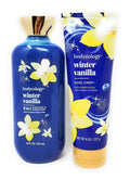 Winter Vanilla 2 in 1 Body Wash &amp Bubble Bath 16 fl oz &amp Winter Vanilla Butter Body Cream 8 oz (Pack of 2)