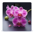 Purple Orchid Scale for Body Weight Accurate Digital Bathroom Scale Toughened Glass High Precision Scales Smart Weight Scales with Large LCD Backlight Display Weighing Machine