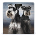 Animal Schnauzer Dog Bathroom Scale Large LCD Backlight Display Digital Scale Rounded Corners Body Scales Automatic Power On/Off Bathroom Scales for Home Bedrooms