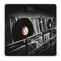 Vinyl Records Bathroom Scale Rounded Smart Scale for Body Weight Automatic Power On/Off Weight Scales Accurate Bathroom Digital Scales for Pet Home Bedroom Kitchen