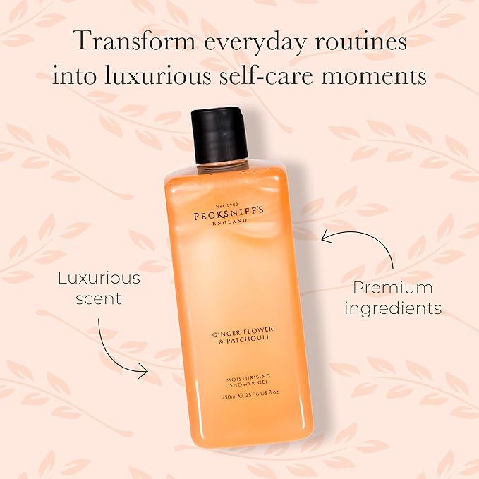 Pecksniff's Classic 750ml Shower Gel Ginger Flower &amp Patchouli