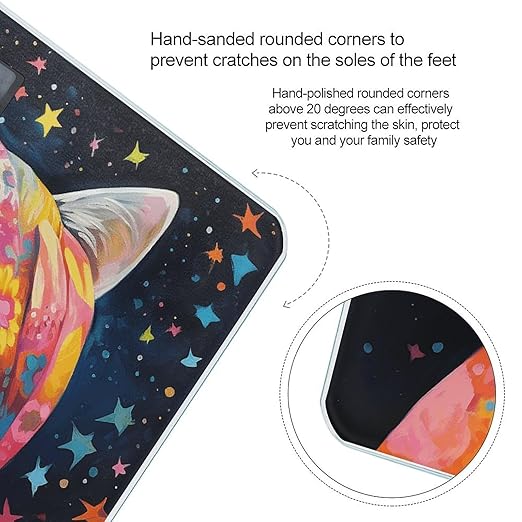 Wearing A Headscarf Scale for Body Weight Accurate Digital Bathroom Scale Toughened Glass High Precision Scales Smart Weight Scales with Large LCD Backlight Display Weighing Machine