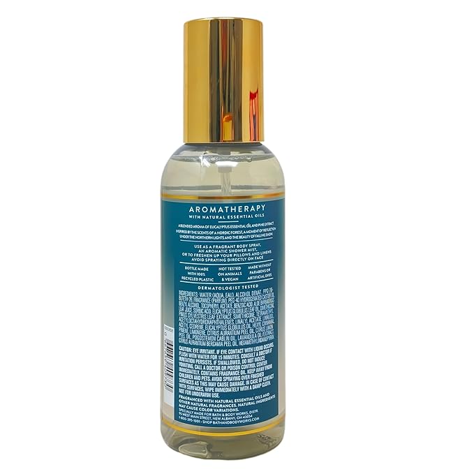 Bath &amp Body Works Aromatherapy Eucalyptus Pine - Ultimate Hydration Body Cream - Body Wash + Foam Bath - Essential Oil Perfume Mist - Moisturizing Body Lotion with a Fresh Forest Bar Soap