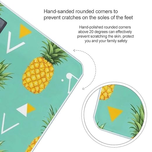 Men's Fashion Automatic Switch Digital Bathroom Weighing Scale Smart Scale Geometric Pineapple