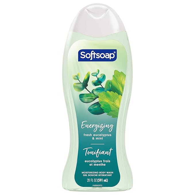 Softsoap Eucalyptus &amp Mint Body Wash Moisturizing Body Wash 20 Oz (4 Pack)