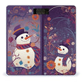 Digital Bathroom Scale for Body Weight Scale with Bright LCD Display High Accuracy Step-On Technology Auto On/Off Snowman and New Year Digital Scales 400 Lbs /180kg