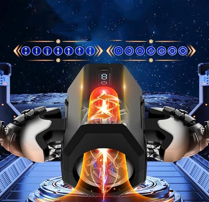 Rechargeable Vibrating Back Massager with 6 Intensity Levels and Cordless Design HP45138