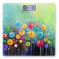 Weight Scale Digital Scale for Body Weight Bathroom Scales Personalized Scale for Body Weight 400 lbs with Large Backlit Display Easy Read - Flower Abstract Art