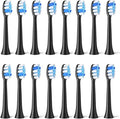 Electric Toothbrush HeadsCompatible for Fairywill P11 T9 P80 16pcs(16BLACK)