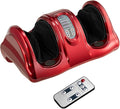 KOTEK Foot Massager Machine Shiatsu Foot &amp Calf Massager w/ 3 Massage Modes Remote Control Electric Deep Kneading Rolling Scraping Massage for Leg/Arm/Ankle Increase Blood Circulation (Burgund