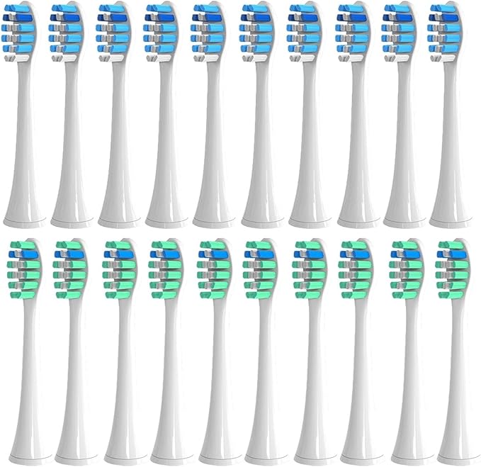4-16Pcs Replacement Toothbrush Heads Electric Head Brush for C2(8Green 8Blue)
