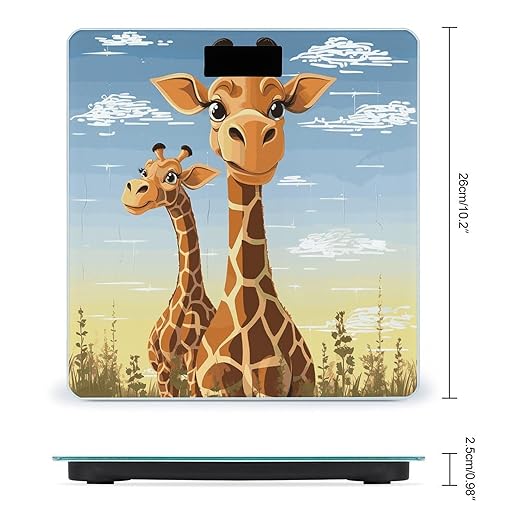 Giraffe Smart Scale for Body Weight Accurate Bathroom Scale with LED Display Digital Weight Scales Weighing Machine High Precision Scales for Bath Home