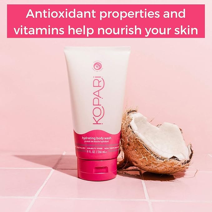 Kopari Hydrating Body Wash and Original Deodorant - Non Toxic Paraben Free Gluten Free Cruelty Free - Made with Organic Coconut Oil