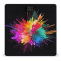 Color Explosion Weight Scale Digital Electronic Scales Bathroom Scale Larg LCD Backlight Display High Precision MeasurementsTempered Glass