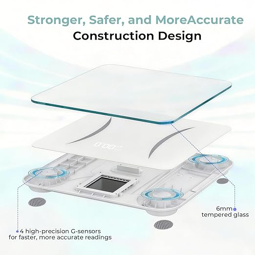 Bathroom Scales Digital Weight Topnotch Quality 450lb Weight Scale Most Accurate to 0.05lb Automatic Weighing Scale for Body Weight Baby Pet Larger LED