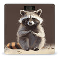 Cute Raccoon Bathroom Scale Large LCD Backlight Display Digital Scale Rounded Corners Body Scales Automatic Power On/Off Bathroom Scales for Home Bedrooms