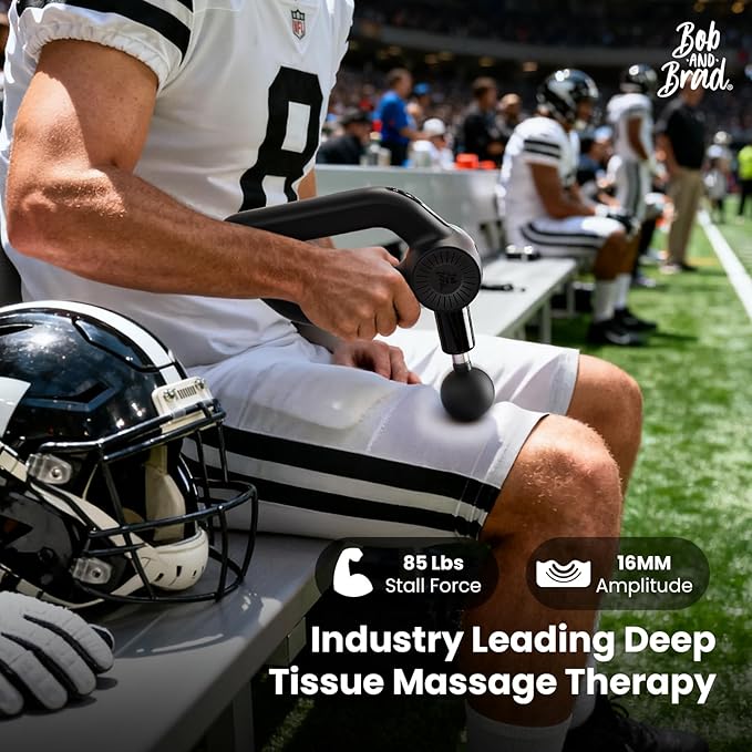 BOB AND BRAD D6 Pro Max+ Massage Gun with Heat and Cold Powerful Deep Tissue Percussion Massager with 16mm Amplitude FSA Eligible &amp HSA Approved Professional Muscle Massager Gun for Athletes