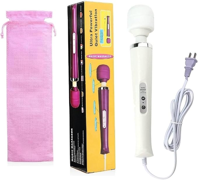 Powerful Massager Back Vibrating Massage for Woman Men Sport Recovery Muscle Aches Pain Shoulder Foot Massagers Tool (White Big Massage)