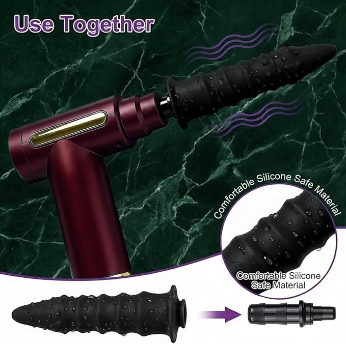Mini Massage Gun Deep Tissue with 5 Attachments - Portable Percussion Massager USB-C Rechargeable Travel Size Muscle Massage Gun Set for Athletes Neck Feet Pain Relief (Red + Black)