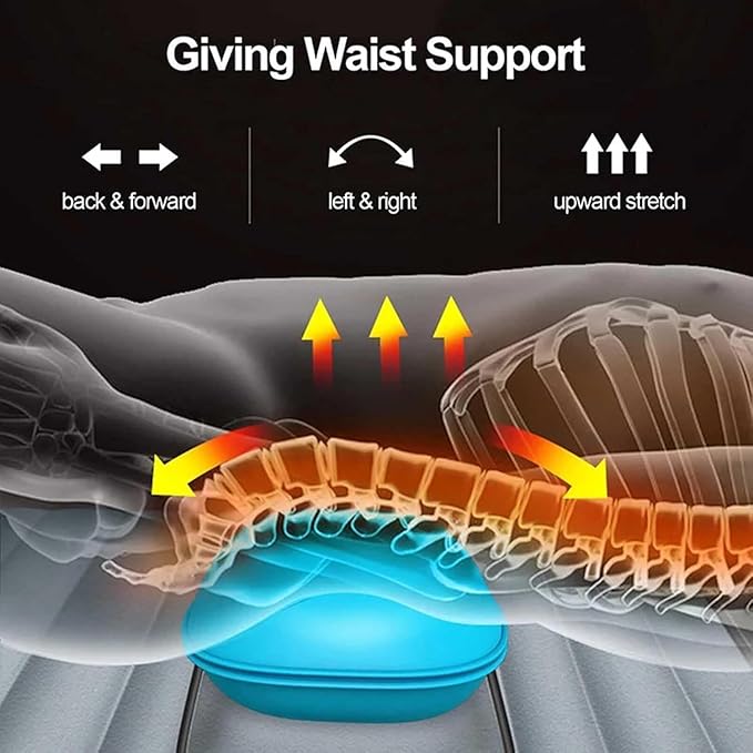Full Body Massage Mat with Heat Kneading &amp Vibration - 10-Drive Heating &amp Detachable Leg Support for Home Office Use - Relief for Neck Back Legs &amp Feet