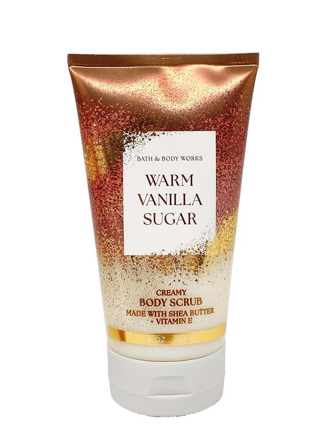 Bath &amp Body Works Warm Vanilla Sugar Moisturizing Body Wash and Body Scrub with a Natural Oats Bar Soap