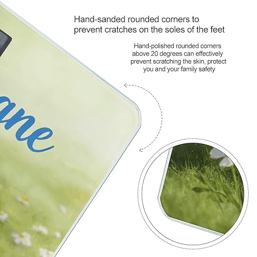 Campagne Smart Scale for Body Weight Digital Bathroom Scale Toughened Glass Weight Scale with Large LCD Backlight Display High Precision Scales Weighing Machine