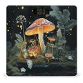 Butterfly Mushroom Scale for Body Weight Safe Rounded Corners Tempered Glass Digital Bathroom Scale LED Display 400lb Capacity Weight Scales with High Precision Sensors