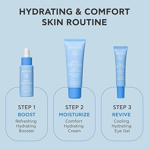 Apivita Aqua Beelicious Comfort Hydrating Cream | Hydrates &amp Nourishes with Honey Ceramides &amp Flowers 40 mL / 1.35 oz