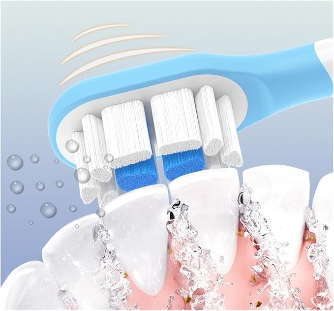 Suitable for Mijia MES609/MES610 Sweeping Electric Toothbrush Slow Vibration Brush(8PCS Medium Soft B)