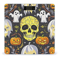 Yellow Skull Bathroom Scale for Body Weight Bathroom Weighing Scales with Back Lit LED Display Sturdy Tempered Glass Body Weight Bathroom Scale 400lb Weighing