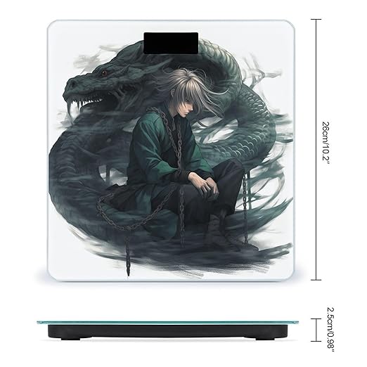 Snake and Man Scale for Body Weight Accurate Digital Bathroom Scale Toughened Glass High Precision Scales Smart Weight Scales with Large LCD Backlight Display Weighing Machine