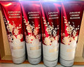 4 JAPANESE CHERRY BLOSSOM Moisturizing body washes 4 large tubes Wash with Shea Butter and Cocoa Butter 10 FL Oz