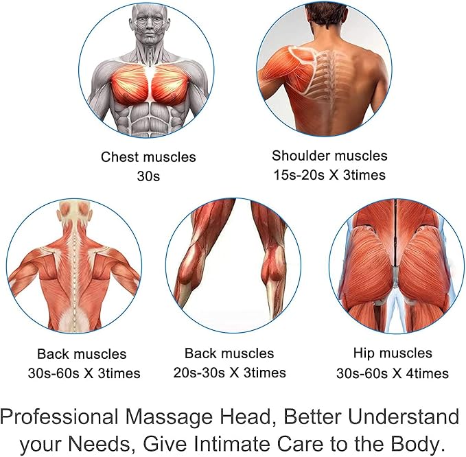 Massage Gun Attachments for Hypervolt Go 12PCS Replaceable Massager Heads to Meet Different Needs for Deep Tissue Percussion Relief Upgraded Massage Head Plug-n-Play Accessories Easy to Use