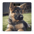 German Shepherd Puppy Scale for Body Weight Anti-Slip Sturdy Tempered Glass Weighing Machine Highly Digital Accurate Bright LCD Bathroom Scale for Household Gift