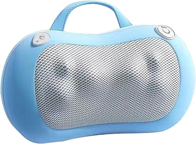 Deep Tissue Neck Massager Peanut Shiatsu Back and Neck Massager Deep Tissue with Heating Function Electric Massage Pillow Good Gift for Parents Friends Mates