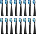 Replacement Electric Toothbrush Heads Compatible with Fairywill FW-507/508/551/515/917/959/2011/D1/D3/D7/D8(16black)