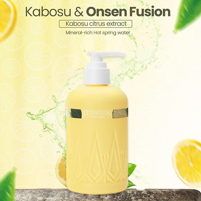 Moisturizing Body Wash for Dry Skin Women &amp Men Full Body Washes with Hot Spring Yeast Green Algae Extract &amp AHA from Japan Natural Body Wash Daily Use 2EA Each 10.1 Fl Oz