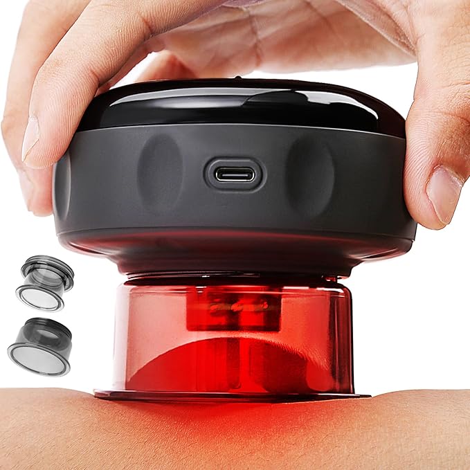 UOTT Original 20 Levels Cupping Kit for Massage Therapy5-in-1 Smart Dynamic Cupping Set with Red Ligh-t Therapy&ampHeat Penetrates for Targeted Pain Relief Knots Aches Muscle Soreness