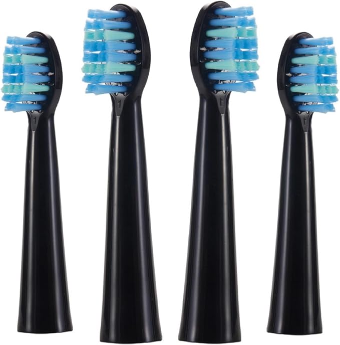Compatible for AUX A11 Electric Toothbrush Replacement Heads Soft Brush Bristles Nozzles(4PCS Pink)