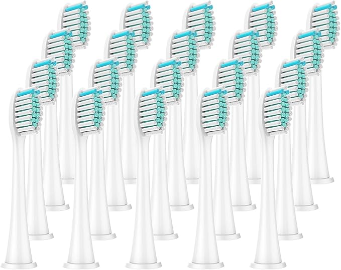 Compatible for 8Pcs Replacement Brush Heads with DiamondClean HX3/HX6/HX9 Series Electric Toothbrush HX6064(20Pcs White)