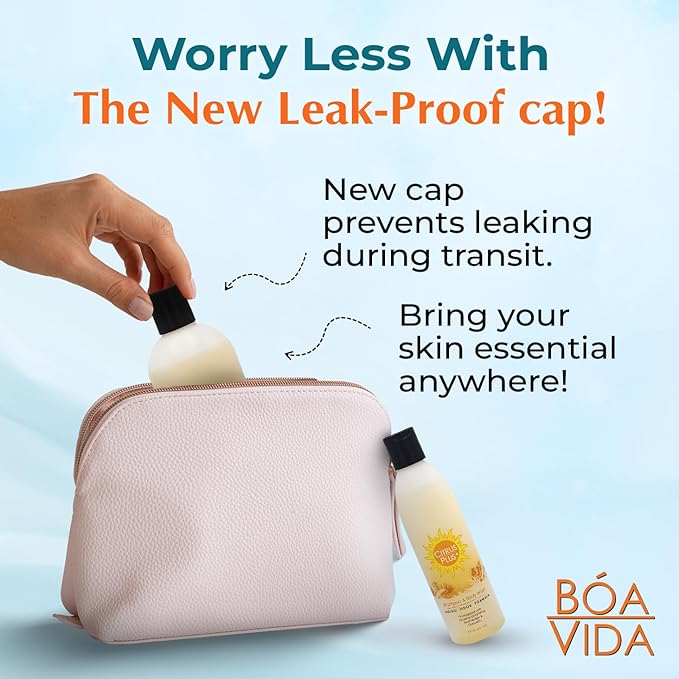 Deodorizing Citrus Plus Elder Shampoo and Body Wash by BoaVida with new leak-proof cap Soap Made with Persimmon to Treat the Presence of Nonenal and Remove Old Person Smell 16 oz