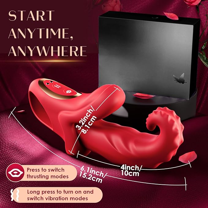 Portable Vibrating Massager -Clitioral Sucker Relaxes Muscles Viboators Toy 10 Modes Couples - for Body and Back Foot Silent Personal for Sports Massage Adult Tools Relaxation (Red2)